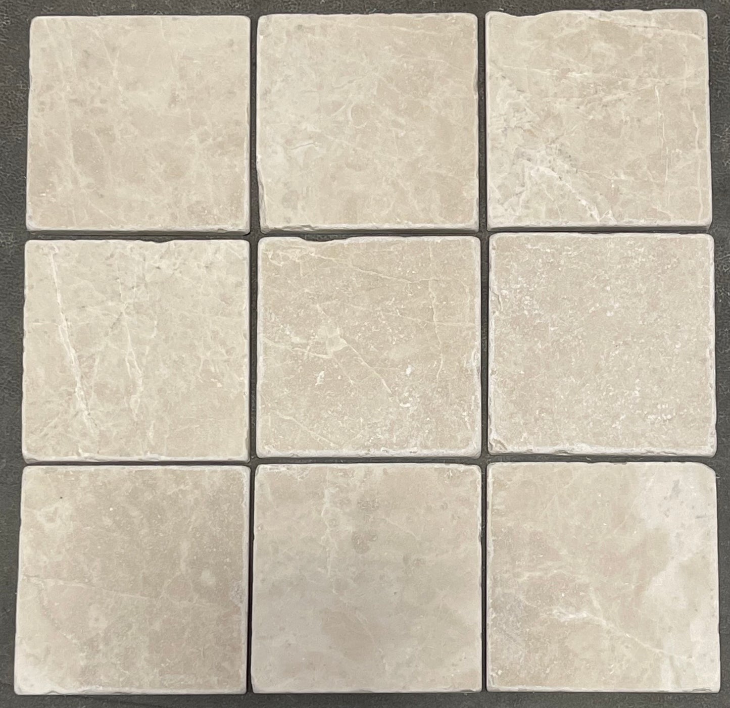 Turkish Crema Marfil Marble 4 X 4 Tumbled Field Tile - Box of 5 sq. ft. - Tilefornia