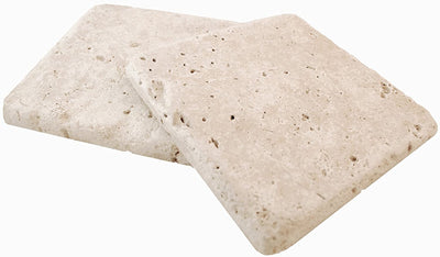 Ivory Travertine Tile 4x4, Tumbled