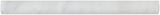 Carrara White Italian (Bianco Carrara) Marble 1 X 12 Quarter-Round Trim Molding, Honed - Tilefornia