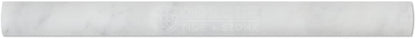 Carrara White Italian (Bianco Carrara) Marble 1 X 12 Quarter-Round Trim Molding, Polished - Tilefornia