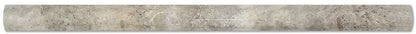 Silver Travertine 3/4 X 12 Bullnose Liner, Honed (LOT of 5 PCS.) - Tilefornia