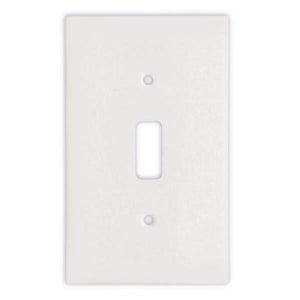 Tilefornia Thassos White Marble Single Toggle Switch Plate - Tilefornia