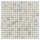 Tilefornia Calacatta Gold Marble 5/8" X 5/8" Mosaic Tile - Tilefornia