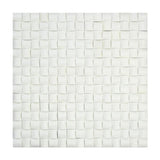 Tilefornia Thassos White 3D Small Bread Marble Mosaic - Tilefornia