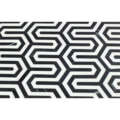 Tilefornia Berlinetta Thassos White & Black Marble - Tilefornia