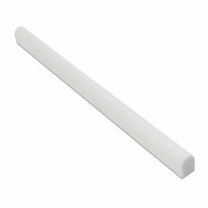 Tilefornia Thassos White Marble 1/2"X 12" Pencil Liner - Tilefornia