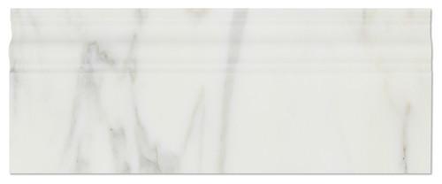 Tilefornia Calacatta Gold Marble 5" Baseboard Trim Molding - Tilefornia